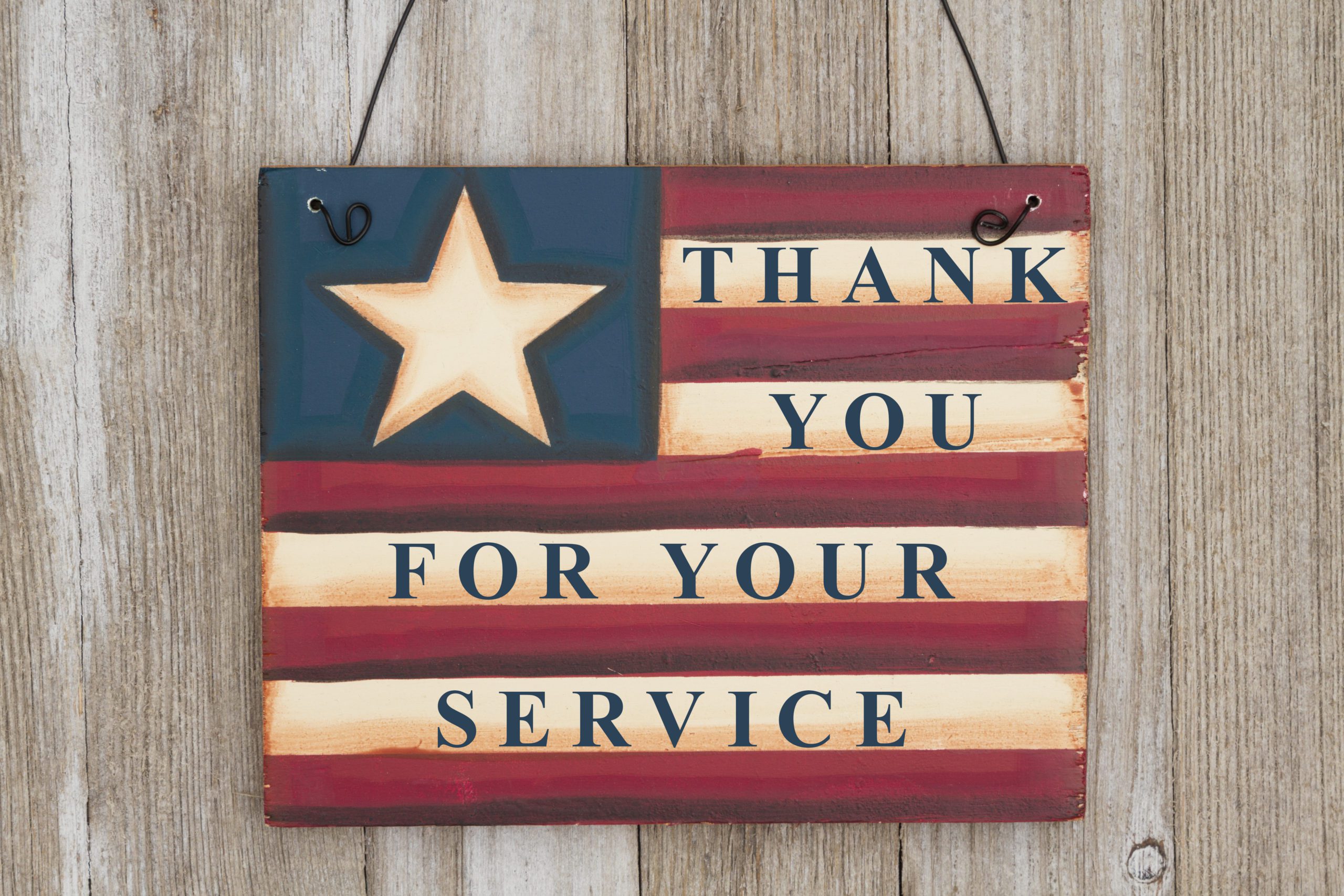 Thank You For Your Service Sign
