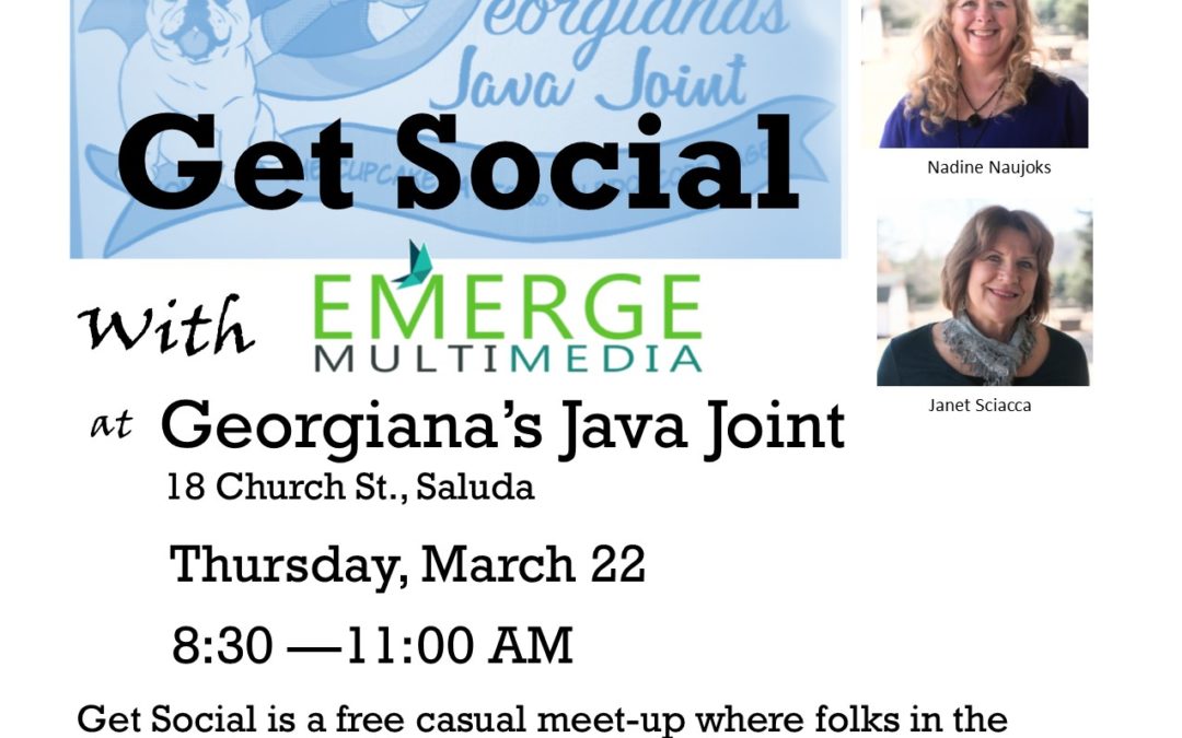 Get Social at Georgiana’s Java Joint March 22