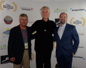 Kirk Gollwitzer, Matthew Modine and Beau Menetre on the Red Carpet Gala Opening for the 2019 Tryon International Film Festival 