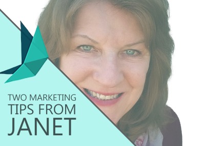 Marketing tips from Janet Sciacca