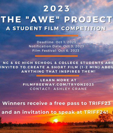 Tryon International Film Festival AWE Project graphic